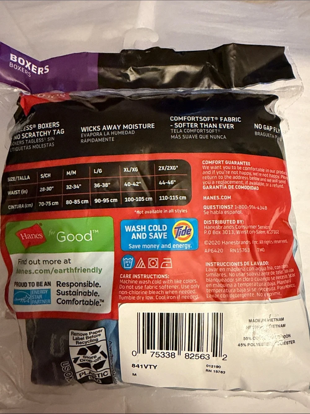 Hanes waistband black